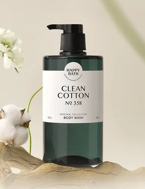 HAPPY BATH Original Collection No 358 Clean Cotton Body Wash 910g