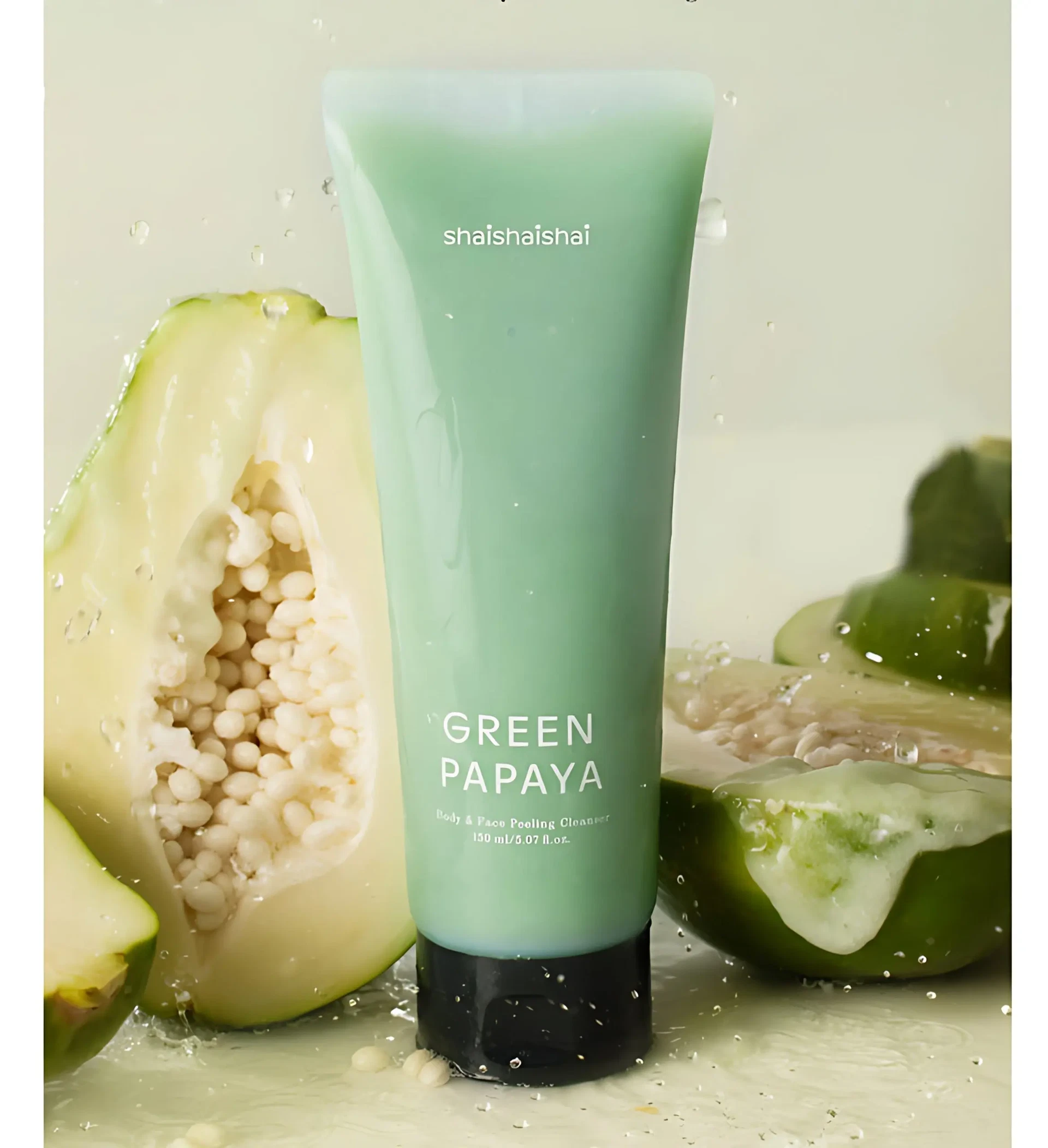 shaishaishai Green Papaya Body & Face Peeling Cleanser 150ml