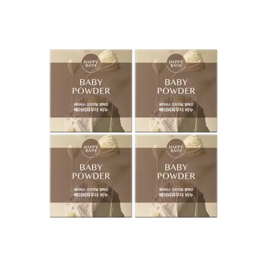 Happy Bath Original Collection No. 460 Baby Powder Bar Soap 90g x 4ea - Bar Soap - SKU: EK216163