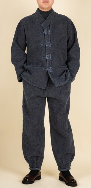 Men's Winter Fleece Quilting Improved Hanbok DW080S2P - Image 2